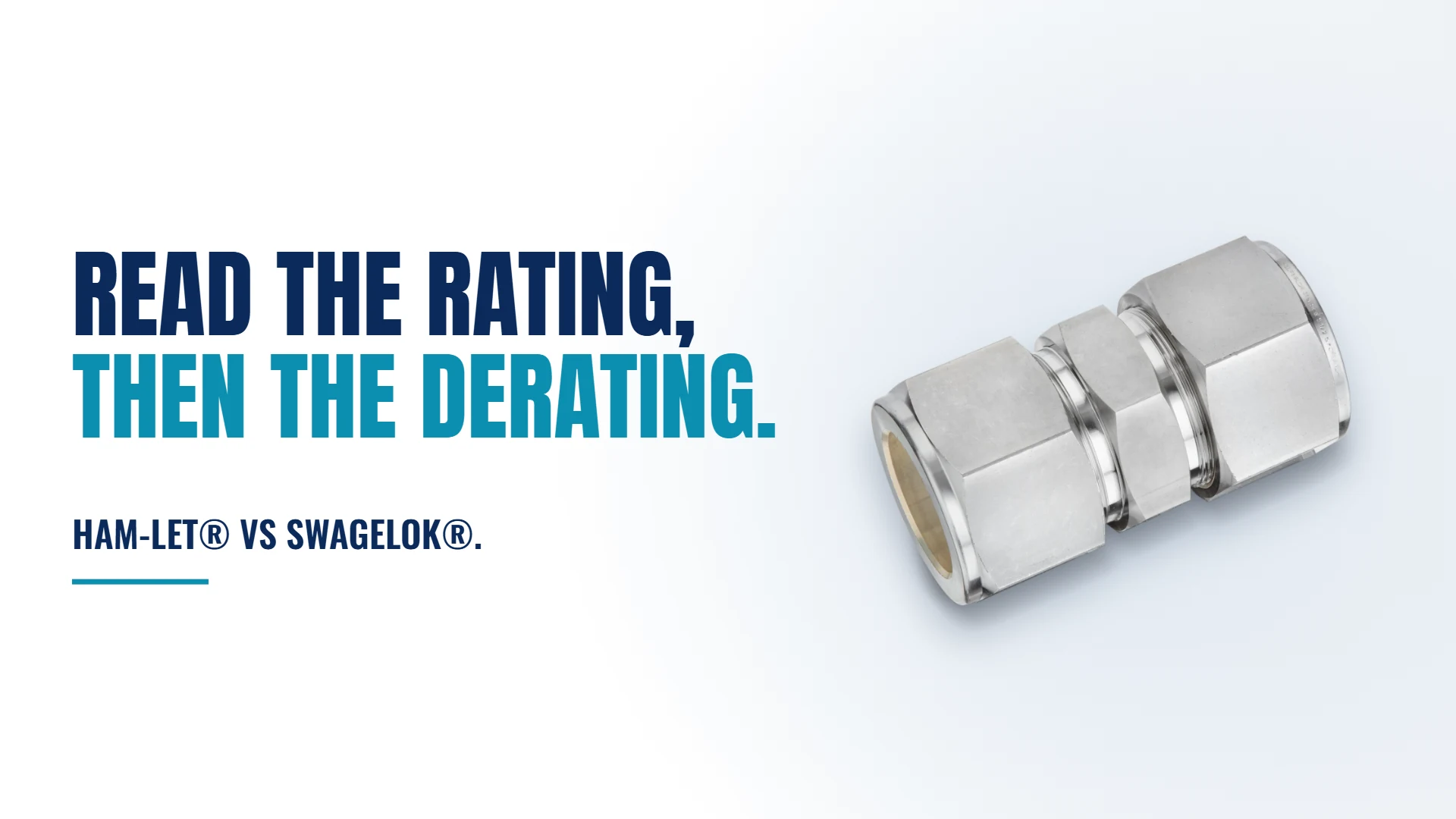 Read more about the article Ham-Let&reg; vs Swagelok&reg;: Reading a Pressure Rating and Its Temperature Derating